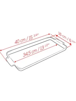 Shop Appolia Ceramic grey serving platter, 40cm Speciality Bakeware