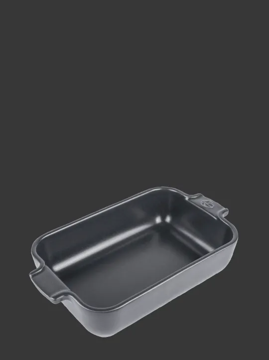 Best Sale Appolia Individual rectangular ceramic oven dish in grey, 22cm Speciality Bakeware|Individual Dishes