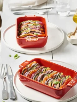 Best Sale Appolia Individual rectangular ceramic oven dish in grey, 22cm Speciality Bakeware|Individual Dishes