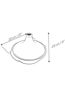 Shop Atlas Atlas, tajine all heat sources, saffron , 30 cm - 11.75 in Tajine Dishes