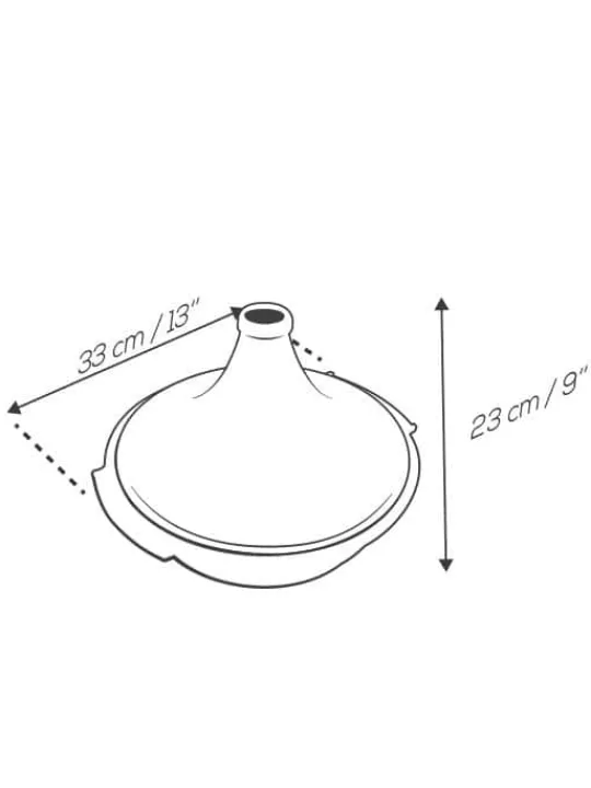 Shop Atlas Atlas, tajine all heat sources, saffron , 30 cm - 11.75 in Tajine Dishes