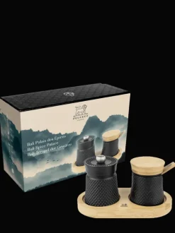 Sale Bali spice palace Bali cast-iron pepper mill and its salt cellar as a gift box For The Foodie|Salt