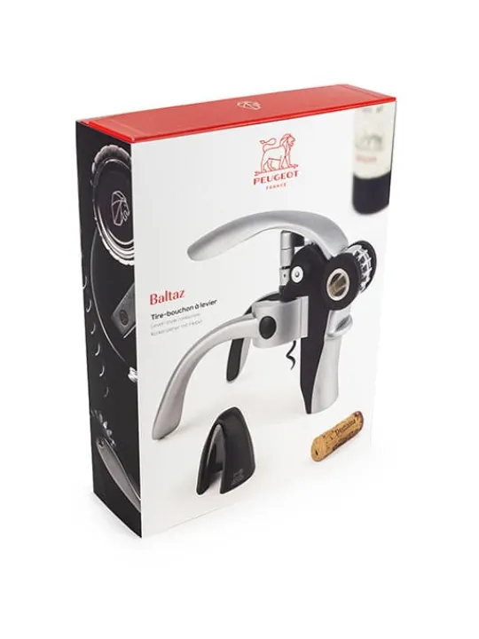 Discount Baltaz Lever corkscrew with black foil-cutter, 14cm Corkscrews