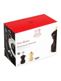 Sale Bistro Duo of manual beechwood salt and pepper mills in and natural wood, 10cm Salt|Salt & Pepper Mill Sets