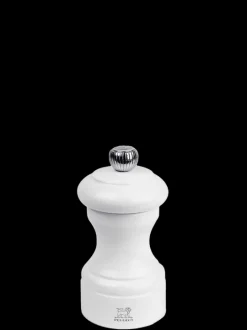 Hot Bistro Manual salt mill in white gloss painted wood, 10cm Salt|Salt Mills