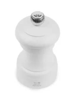 Hot Bistro Manual salt mill in white gloss painted wood, 10cm Salt|Salt Mills