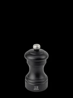 Shop Bistro Manual wooden pepper mill in matt black, 10cm Pepper|Pepper Mills