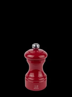 Outlet Bistro Manual wooden pepper mill in passion red gloss, 10cm For Under £50|Pepper