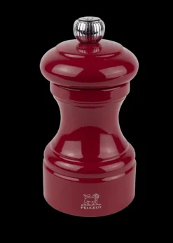 Outlet Bistro Manual wooden pepper mill in passion red gloss, 10cm For Under £50|Pepper