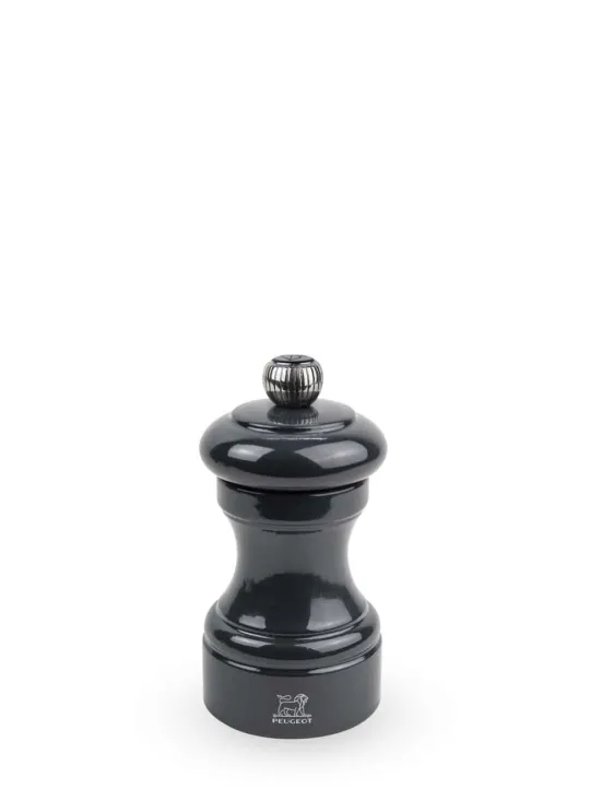 Best Sale Bistro Manual wooden pepper mill in grey gloss, 10cm For Under £50|Pepper