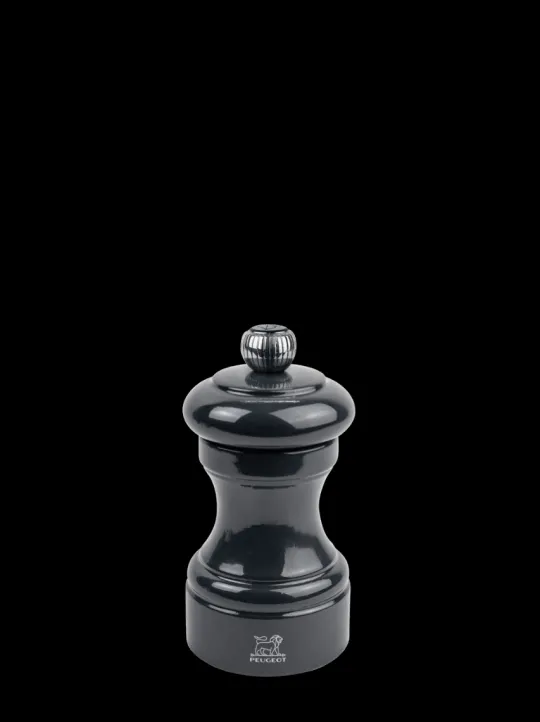 Best Sale Bistro Manual wooden pepper mill in grey gloss, 10cm For Under £50|Pepper
