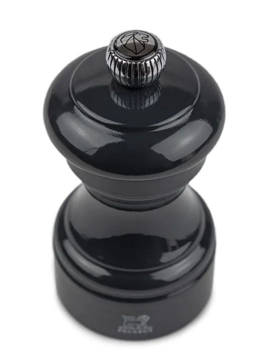 Best Sale Bistro Manual wooden pepper mill in grey gloss, 10cm For Under £50|Pepper