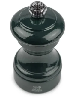 Cheap Bistro Manual wooden pepper mill in forest green gloss, 10cm For Under £50|Pepper