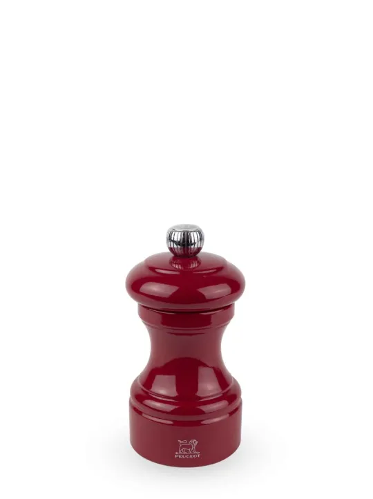 Best Bistro Manual wooden salt mill in passion red gloss, 10cm Salt|Salt Mills