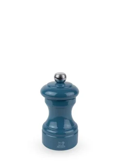 Outlet Bistro Manual wooden salt mill in pacific blue gloss, 10cm For The Foodie|Salt