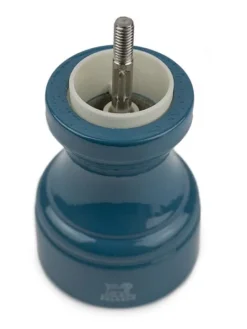Outlet Bistro Manual wooden salt mill in pacific blue gloss, 10cm For The Foodie|Salt