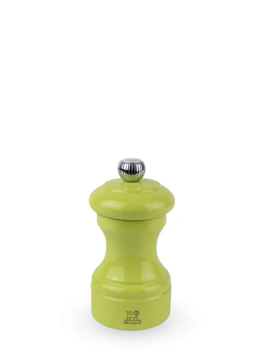 Best Bistro Manual wooden salt mill in pistachio gloss, 10cm Salt|Salt Mills