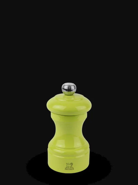 Best Bistro Manual wooden salt mill in pistachio gloss, 10cm Salt|Salt Mills