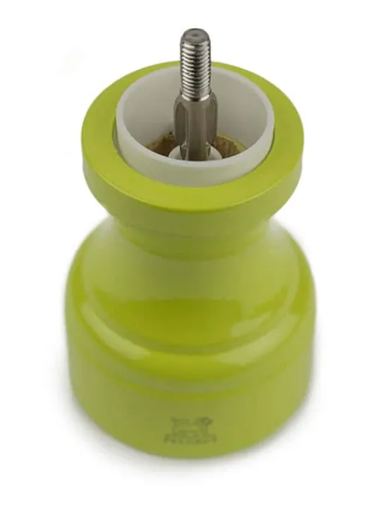 Best Bistro Manual wooden salt mill in pistachio gloss, 10cm Salt|Salt Mills