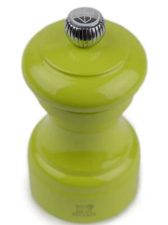 Best Bistro Manual wooden salt mill in pistachio gloss, 10cm Salt|Salt Mills