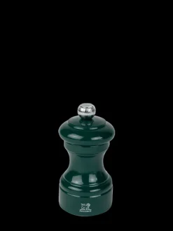 Outlet Bistro Manual wooden salt mill in forest green gloss, 10cm Salt|Salt Mills