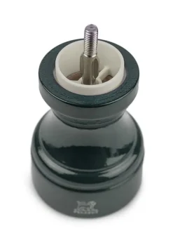 Outlet Bistro Manual wooden salt mill in forest green gloss, 10cm Salt|Salt Mills