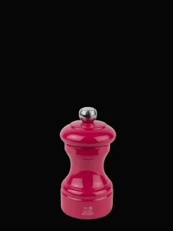 Shop Bistro Manual wooden salt mill in candy pink gloss, 10cm For The Foodie|Salt