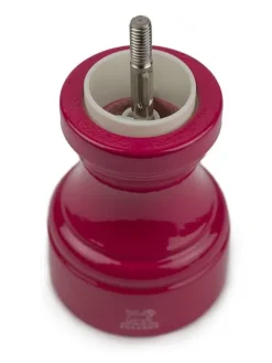 Shop Bistro Manual wooden salt mill in candy pink gloss, 10cm For The Foodie|Salt