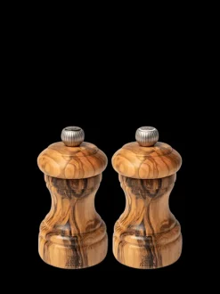 Shop Bistro set manual salt and pepper mills in olive wood, 10cm For The Host With The Most|Salt