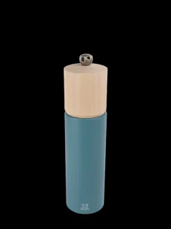 Store Boreal Manual beech wood pepper mill in celestial blue, 21cm Pepper|Pepper Mills