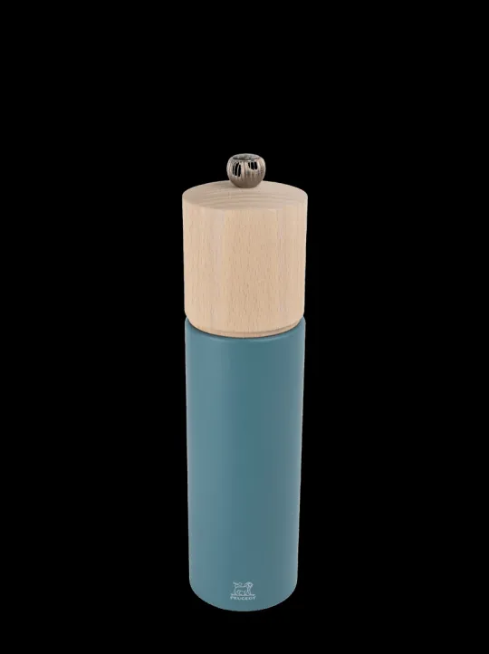 Store Boreal Manual beech wood pepper mill in celestial blue, 21cm Pepper|Pepper Mills