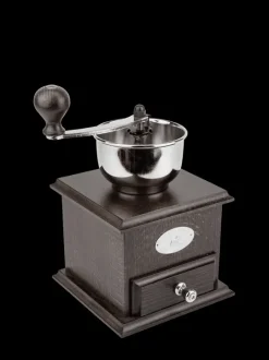 New Brésil Manual coffee mill in walnut-stained beechwood, 21cm Manual Coffee Mills