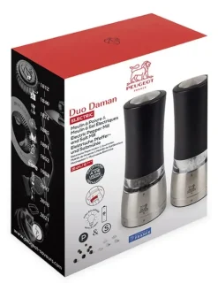 Online Daman electric Set of u’select electric salt and pepper mills, iridescent black, 16 cm For The Host With The Most|For The Foodie