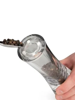 Fashion Daman U’select manual pepper mill, acrylic and stainless steel, 21 cm Pepper|Pepper Mills