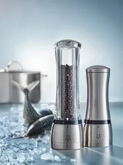 Fashion Daman U’select manual pepper mill, acrylic and stainless steel, 21 cm Pepper|Pepper Mills