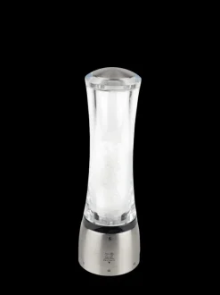 Fashion Daman U’select manual salt mill, acrylic and stainless steel, 21 cm Salt|Salt Mills