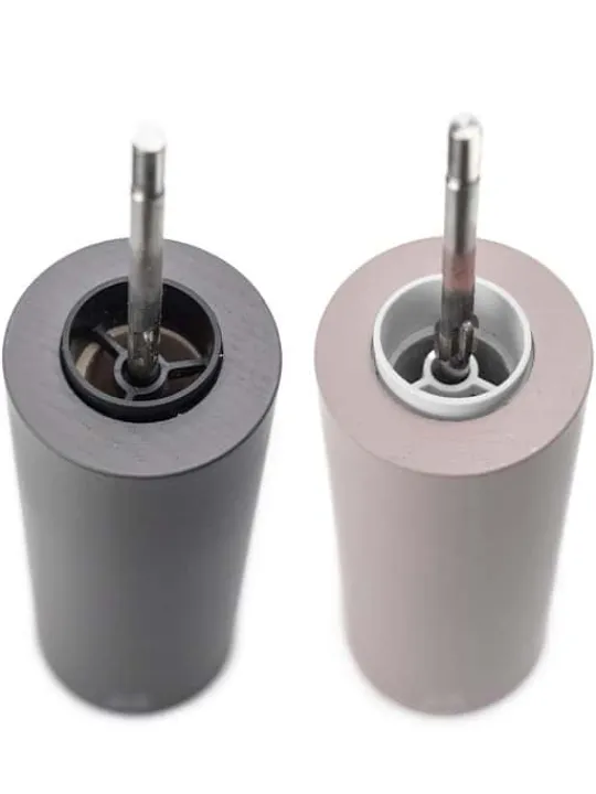 Best Sale Duo boreal Gifset boreal pepper and salt mills grey rock and petal rose 21 cm with its silicon funnel Salt|Salt & Pepper Mill Sets