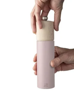 Best Sale Duo boreal Gifset boreal pepper and salt mills grey rock and petal rose 21 cm with its silicon funnel Salt|Salt & Pepper Mill Sets