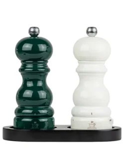 Hot Duo paris Set of paris u'select 15 cm salt and pepper mills with black tray as a gift box Salt|Salt & Pepper Mill Sets