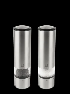 New Elis sense U’select electric salt and pepper mills in stainless steel, 20cm Salt|Salt Mills
