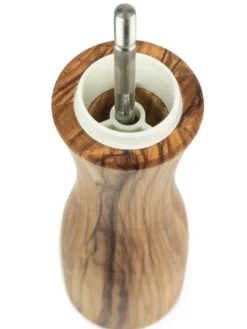 Best Fidji Manual salt mill, olive wood and stainless steel, 20 cm Salt|Salt Mills