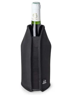 Fashion Fresh ‘n preserve Gift box - black frizz cooler sleeve and dual function pump for wine & sparkling preservation abs finish Wine And Champagne Accessories