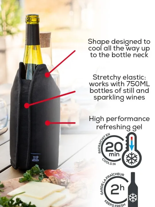 Cheap Frizz expandable wine cooling sleeve, 23cm - 9in For Under £50|For The Bar Tender
