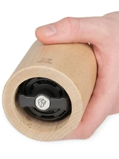 Fashion Isen Manual flaxseed mill in wood and stainless steel, 13cm For The Foodie|Speciality Spice Mills