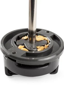 Fashion Isen Manual flaxseed mill in wood and stainless steel, 13cm For The Foodie|Speciality Spice Mills