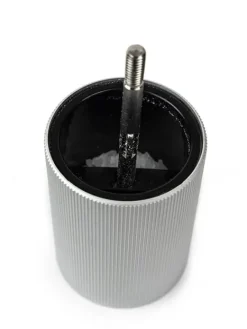 Outlet Line Manual aluminium and wooden salt mill, graphite, 12cm Salt|Salt Mills