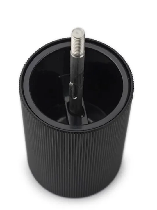 Fashion Line Manual aluminium and wooden pepper mill, matt black, 12cm Pepper|Pepper Mills