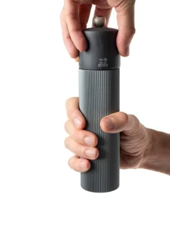 Cheap Line Manual pepper mill in aluminium and wood, carbon, 8,66in Pepper|Pepper Mills