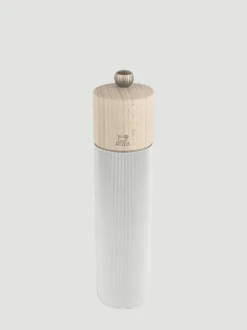 Flash Sale Line Manual salt mill in aluminium and wood, natural, 8,66in Salt|Salt Mills