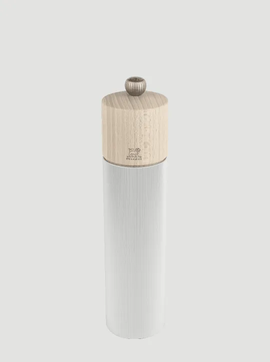 Flash Sale Line Manual salt mill in aluminium and wood, natural, 8,66in Salt|Salt Mills